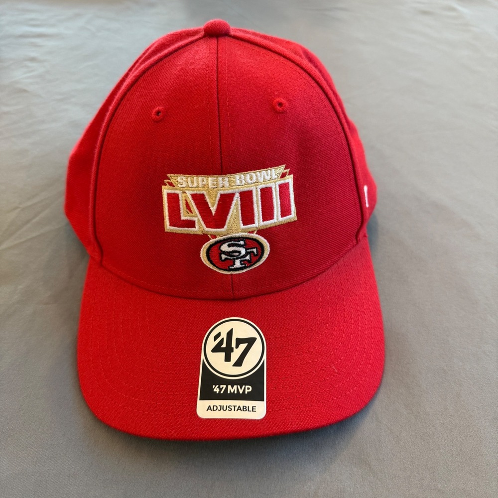 San Francisco 49ers Super Bowl LVIII 47‎ MVP Adjustable Hat Red NFL Cap
